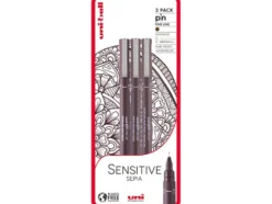 Uni Pin Fineliner Sett 3stk Sensitive Sepia Blister