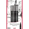 Uni Pin Fineliner Sett 5stk Sketching Essentials Blister