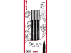 Uni Pin Fineliner Sett 3stk Sketch Selection Blister