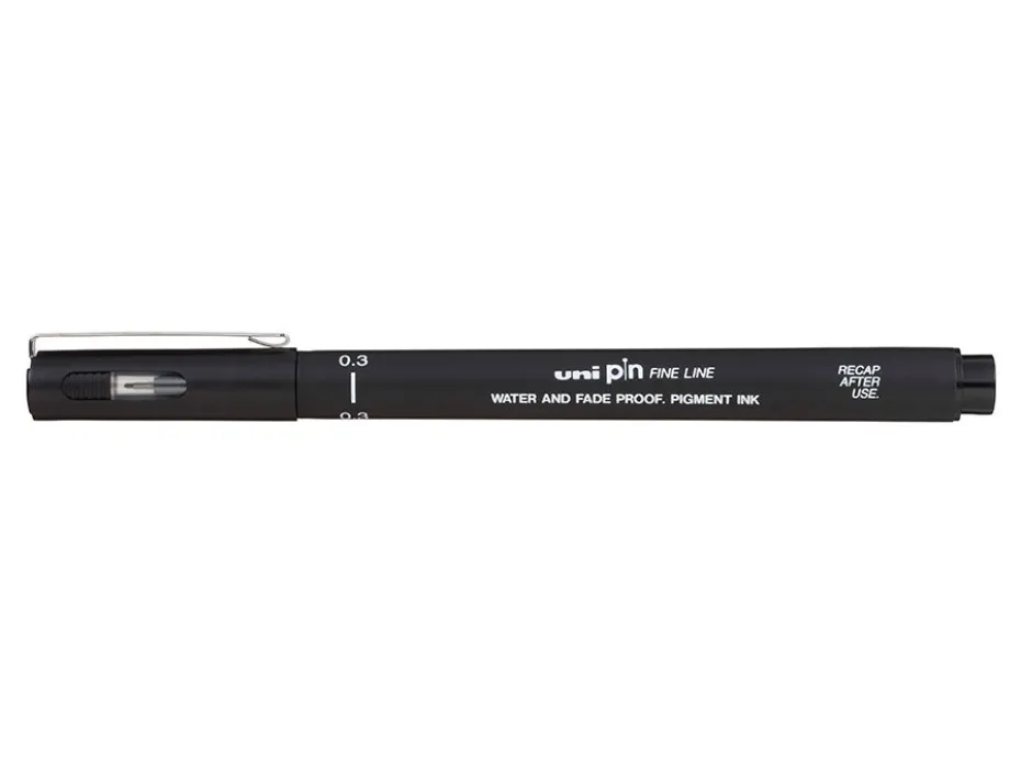 Uni pin Fineliner 03 – Sort