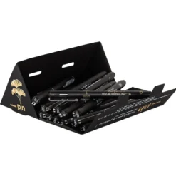 UNI Pin Fineliner – Trekantboks med 18 x Sort – Deep Black
