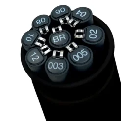 UNI Pin Fineliner – Tube med 9 x Sort – Deep Black