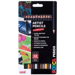 Uni Posca Fargeblyant Mixsett 3 – 12stk