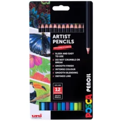 Uni Posca Fargeblyant Mixsett 2 – 12stk