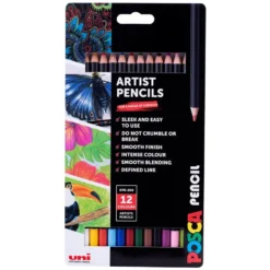 Uni Posca Fargeblyant Standardsett 12stk