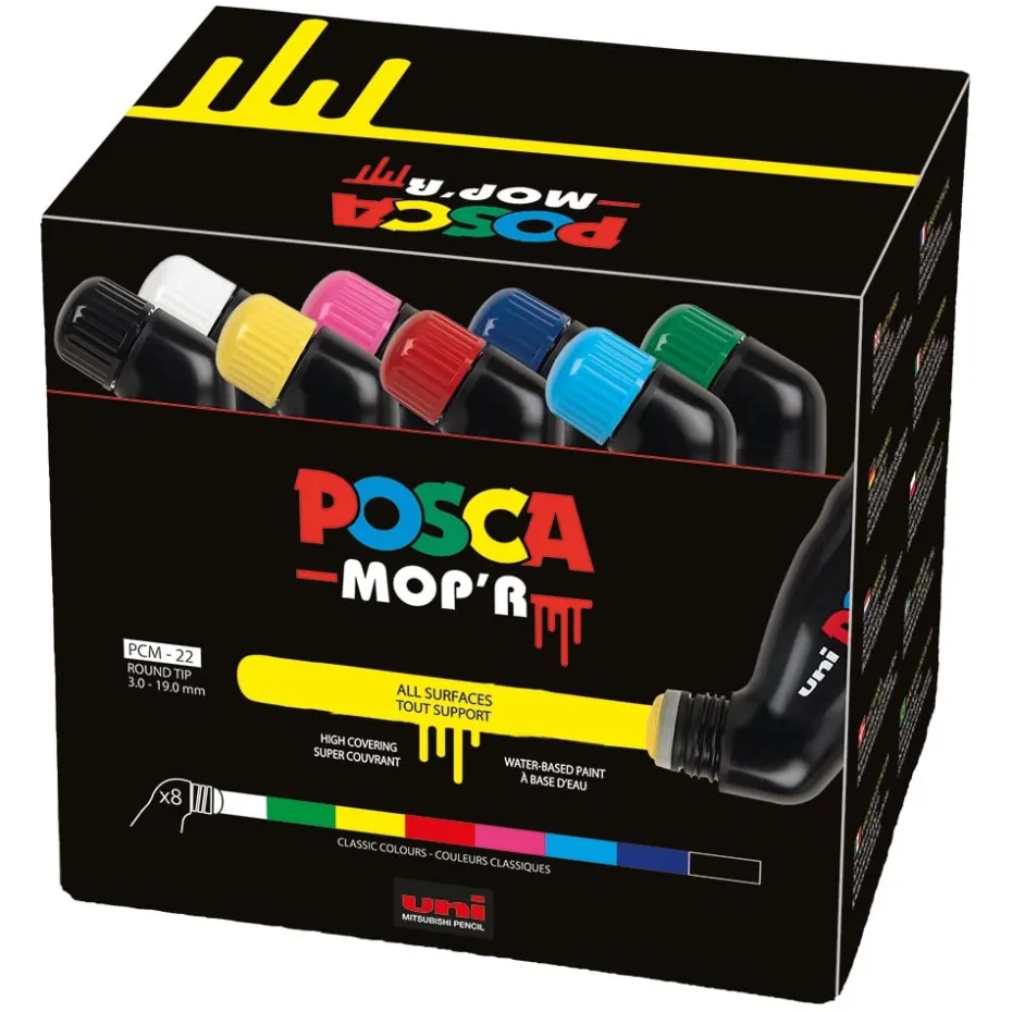 Uni POSCA MOP’R PCM-22 Set 8stk