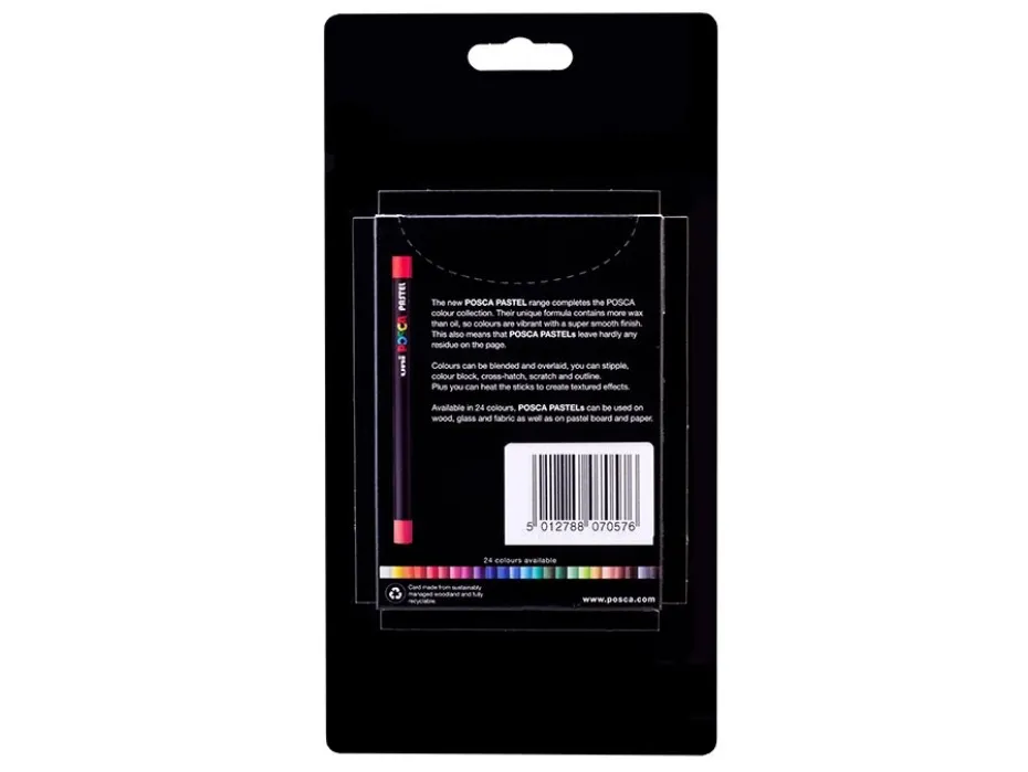 Uni Posca Pastel Mixsett 2 – 12stk