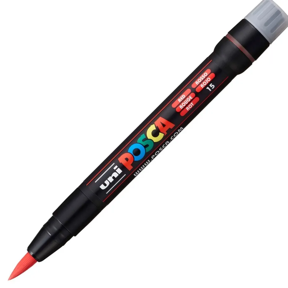 Uni POSCA PCF-350 – Brush tip 1-10mm – 15 Red