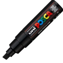 Uni POSCA PC-8K – Chisel 8mm – 24 Black