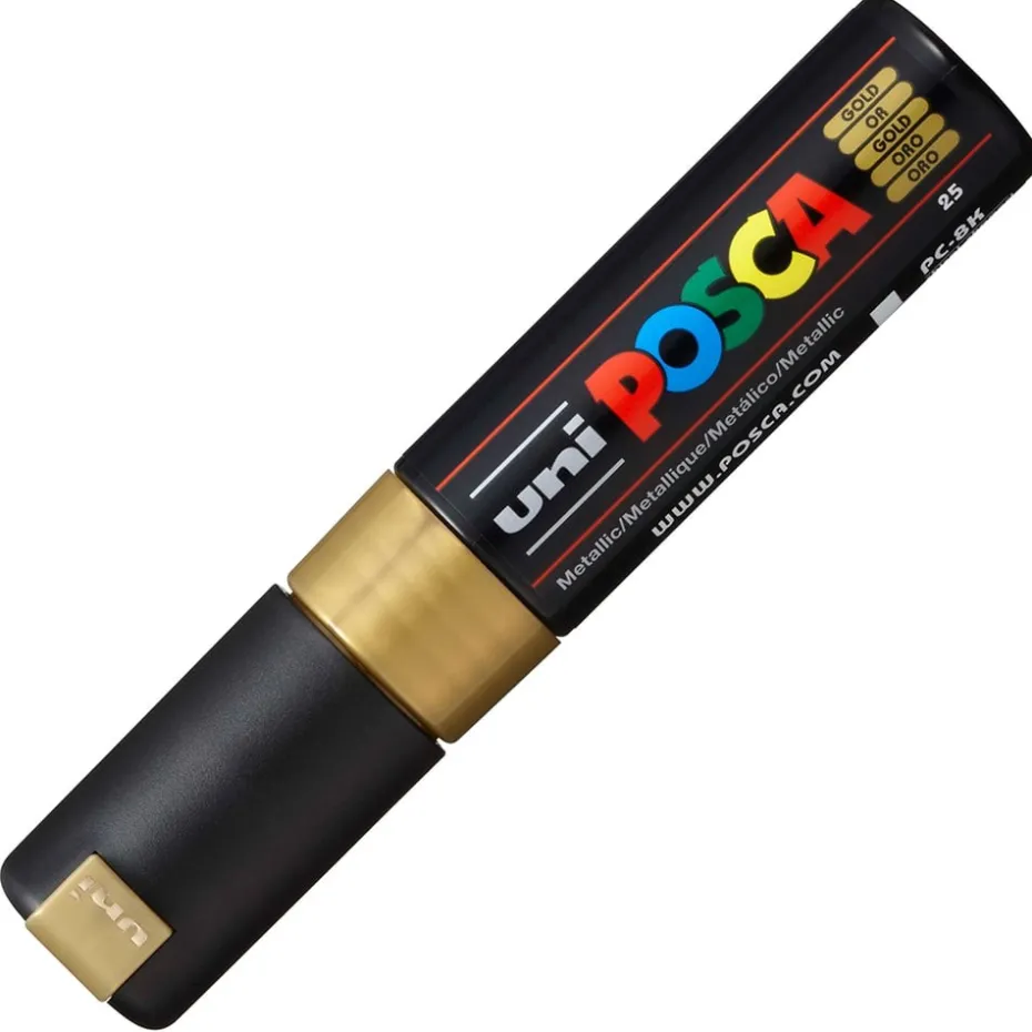 Uni POSCA PC-8K – Chisel 8mm – 25 Gold