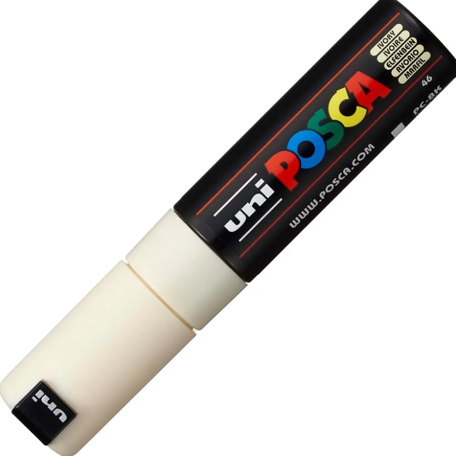 Uni POSCA PC-8K – Chisel 8mm – 46 Ivory