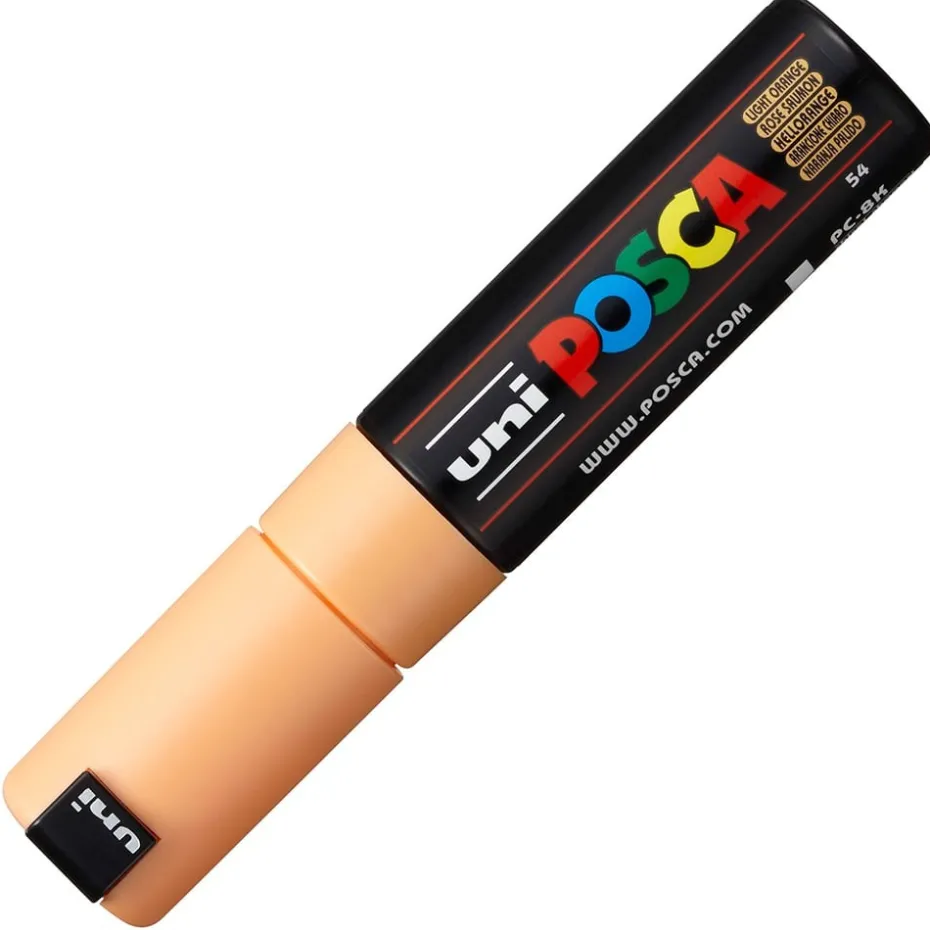 Uni POSCA PC-8K – Chisel 8mm – 54 Light Orange