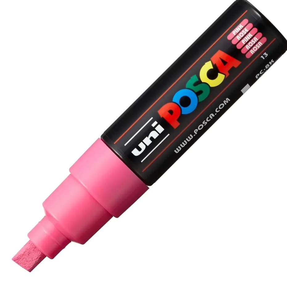 Uni POSCA PC-8K – Chisel 8mm – 13 Pink