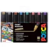 Uni POSCA PC-8K – Chisel 8mm – Sett Metallic 8stk