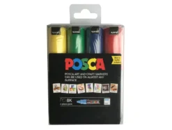 UNI Posca PC-8K Chisel 8mm Sett 4stk