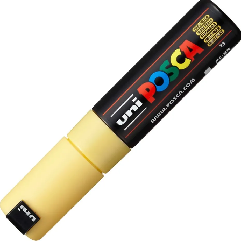 Uni POSCA PC-8K – Chisel 8mm – 73 Straw Yellow
