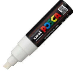 Uni POSCA PC-8K – Chisel 8mm – 1 White
