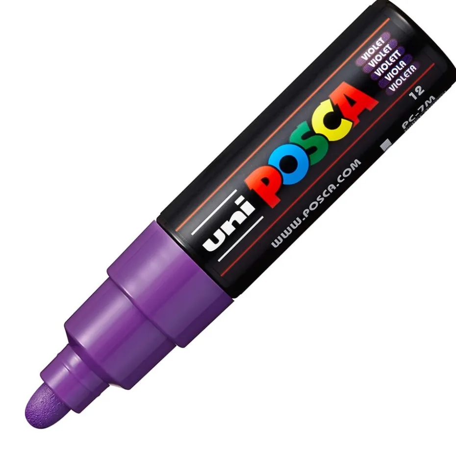 Uni POSCA PC-7M – Bullet 4,5-5,5mm – 12 Violet