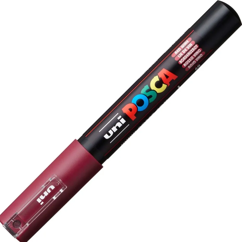 Uni POSCA PC-1M – Extra-Fine 0,7-1mm – 60 Red Wine