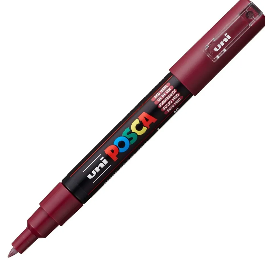 Uni POSCA PC-1M – Extra-Fine 0,7-1mm – 60 Red Wine