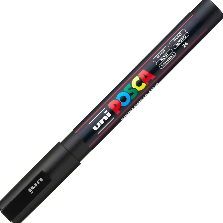 Uni POSCA PC-3M – Fine 0,9-1,3mm – 24 Black