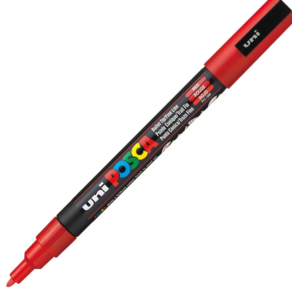 Uni POSCA PC-3M – Fine 0,9-1,3mm – 15 Red