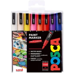 Uni POSCA PC-3M – Fine 0,9-1,3mm – Sett Standard 16stk