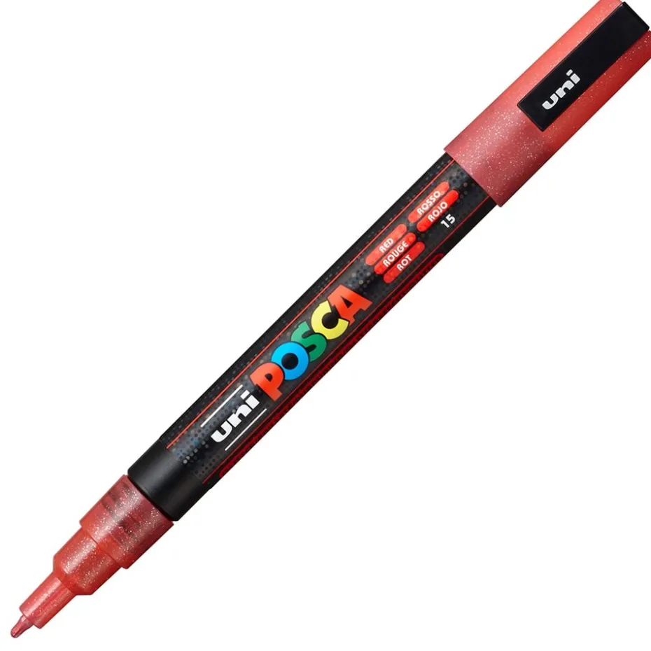 Uni POSCA PC-3M – Fine 0,9-1,3mm – 15 Sparkling Red