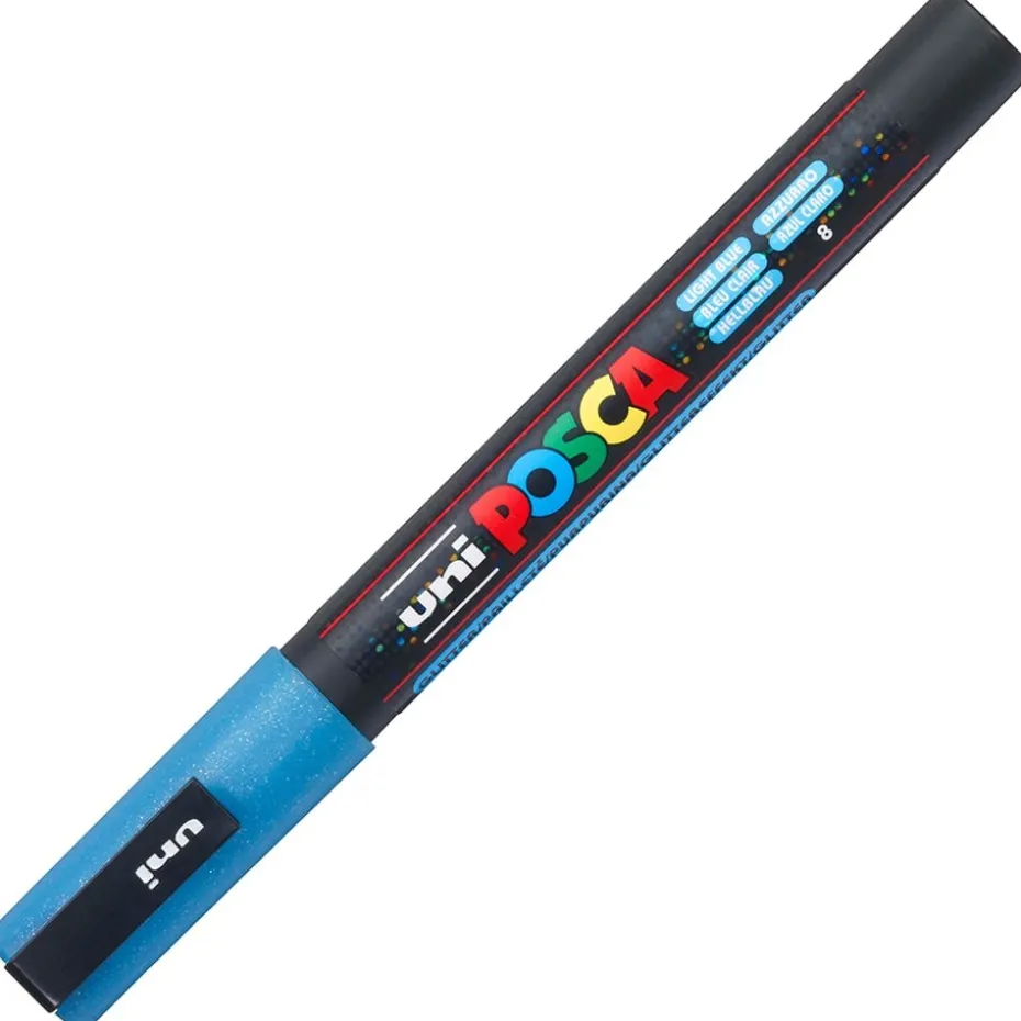 Uni POSCA PC-3M – Fine 0,9-1,3mm – 8 Sparkling Light Blue