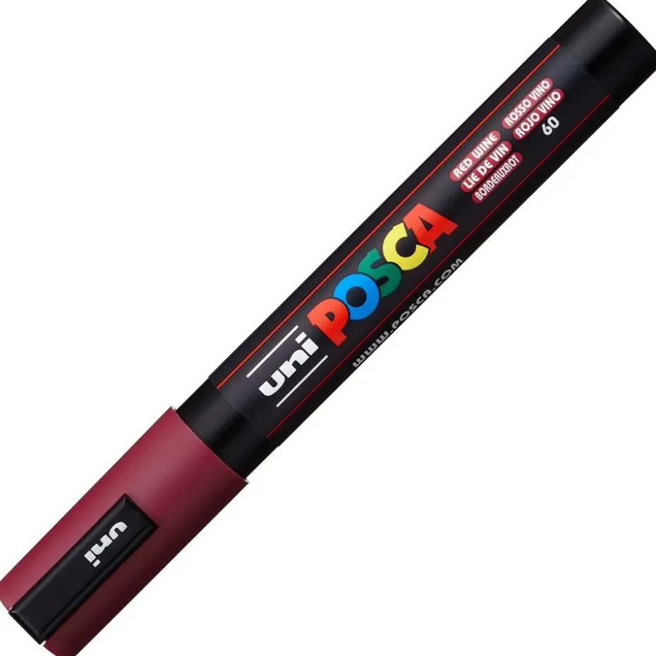 Uni POSCA PC-5M – Medium 1,8-2,5mm – 60 Red Wine