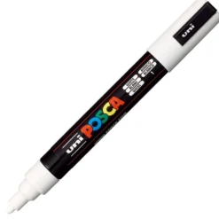 Uni POSCA PC-5M – Medium 1,8-2,5mm – 1 White