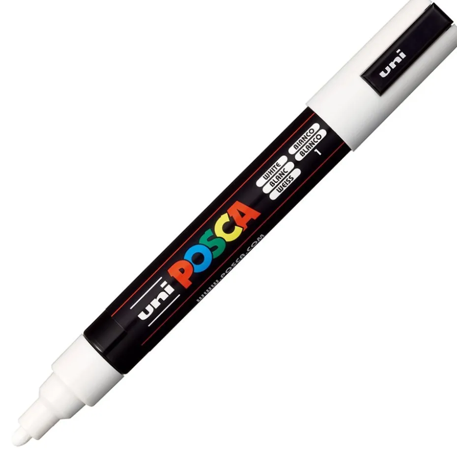 Uni POSCA PC-5M – Medium 1,8-2,5mm – 1 White