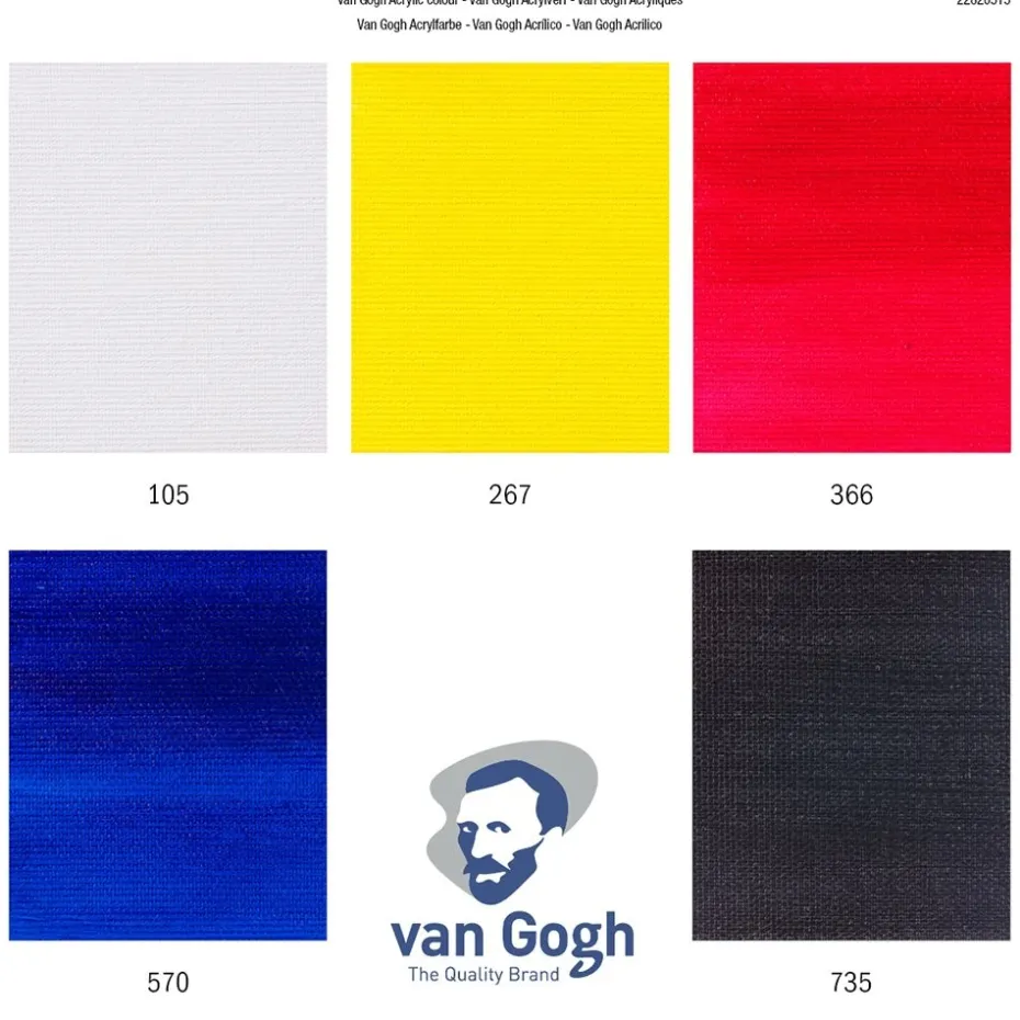 Van Gogh Akrylmaling Sett – 5x40ml Primary