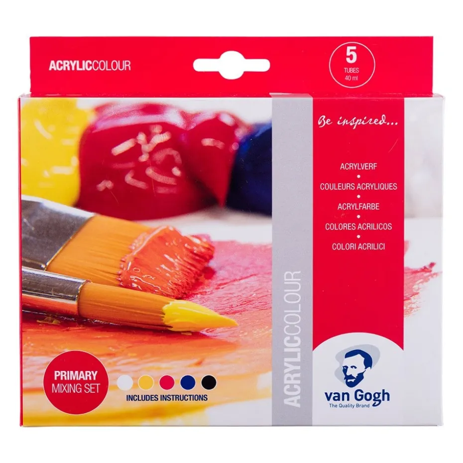 Van Gogh Akrylmaling Sett – 5x40ml Primary