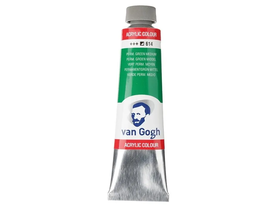 Van Gogh Akryl 40ml – 614 Permanent green medium
