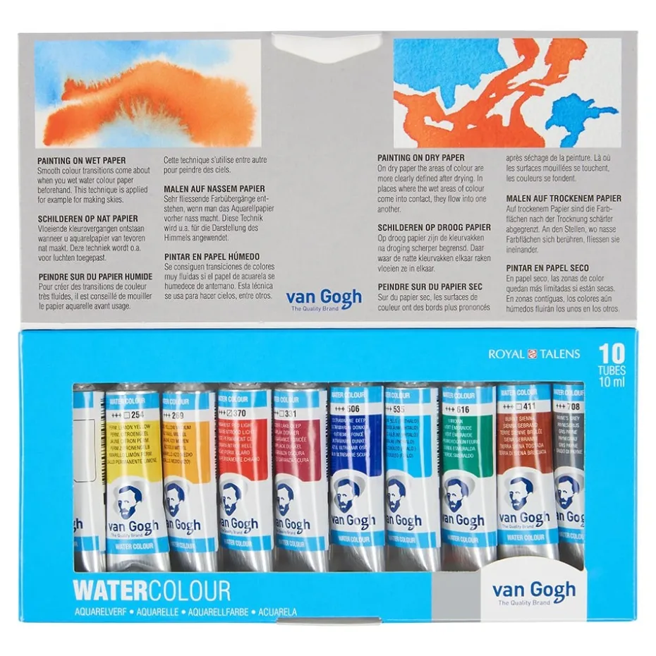 Van Gogh Akvarell – Basic Sett – 10 tuber 10ml