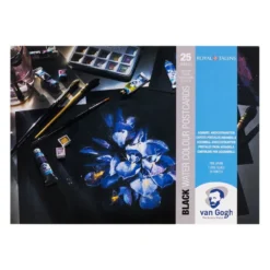 Van Gogh akvarellblokk Postkort – 300g – 25 sorte ark