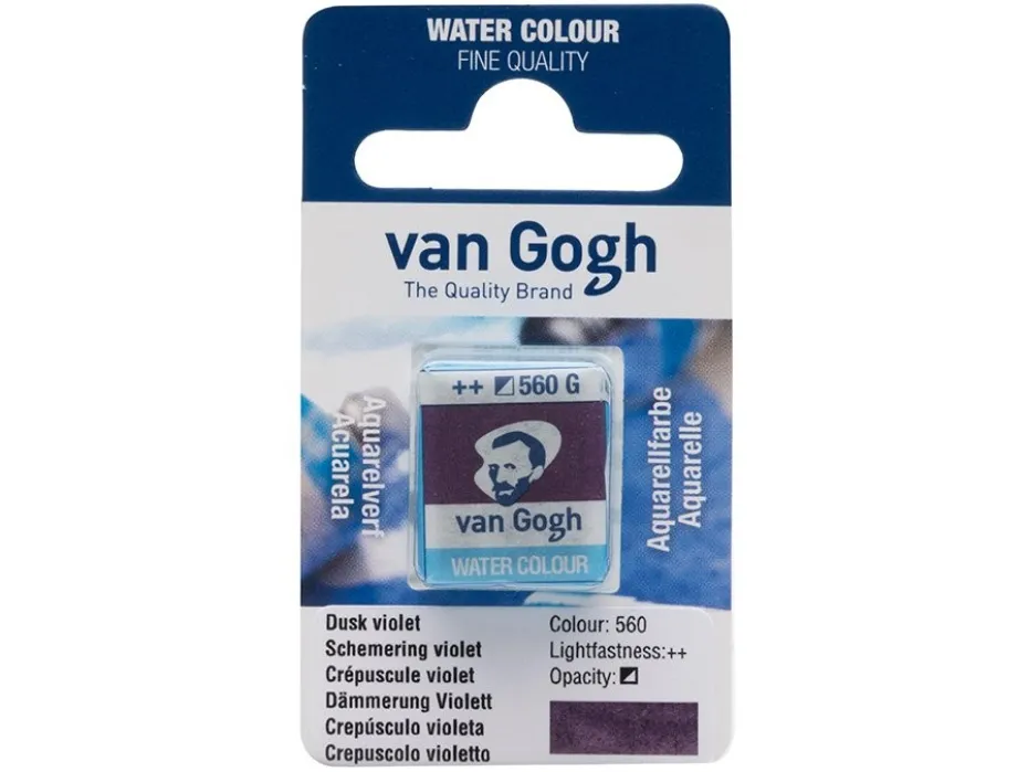 Van Gogh Akvarell Halfpan – 560 Dusk violet