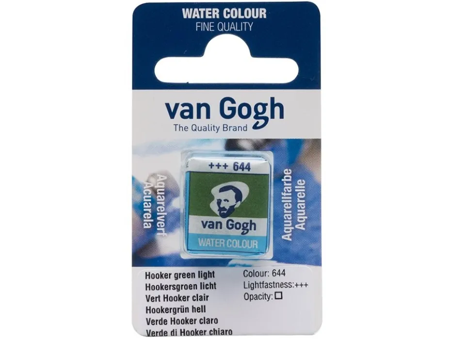 Van Gogh Akvarell Halfpan – 644 Hooker green lt.