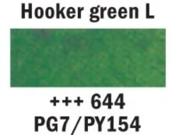 Van Gogh Akvarell Halfpan – 644 Hooker green lt.