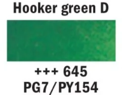 Van Gogh Akvarell Halfpan – 645 Hooker green deep