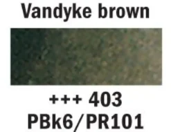 Van Gogh Akvarell Halfpan – 403 Vandyke brown