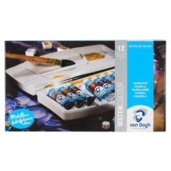 Van Gogh akvarell – Metallic/interference sett – 12 tuber