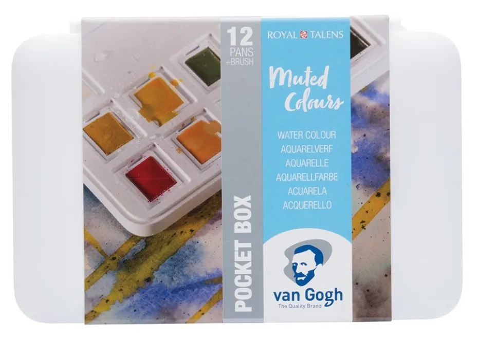 Van Gogh Akvarell Pocketbox Sett – Muted colours