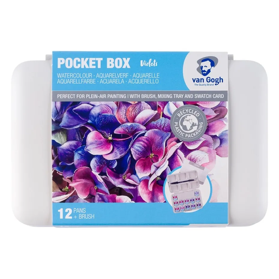 Van Gogh Akvarell Pocketbox Sett – Pinks & Violets