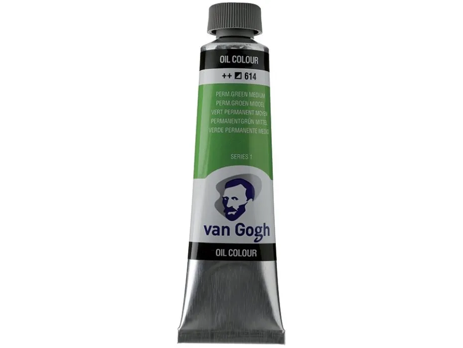 Van Gogh Olje 40ml – 614 Permanent green medium
