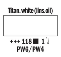 Van Gogh Olje 200ml – 118 Titanium White (Linsee oil)