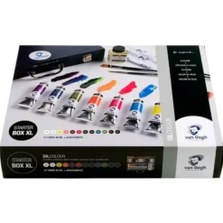 Van Gogh Olje Starter Box XL – 12x40ml + utstyr