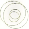 Wire halsring og armbånd m/skrulås, limegrønn 2sett