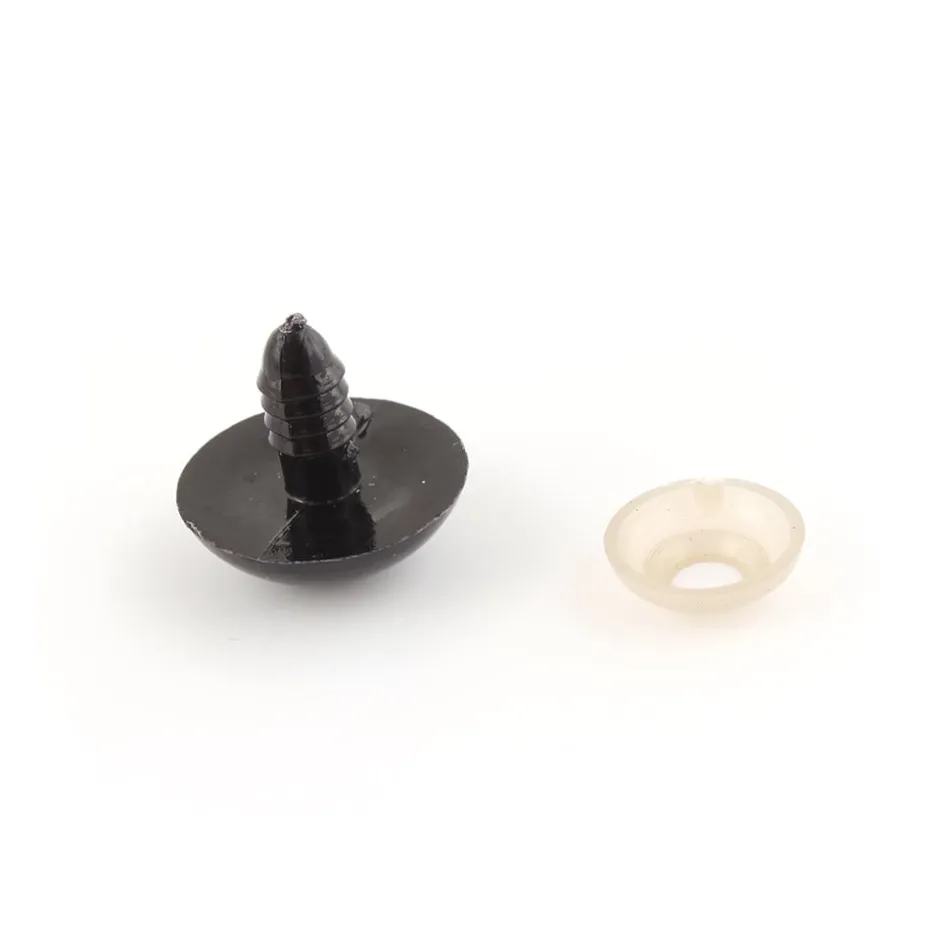 Øye med sikkerhetslås – 18mm – Sort